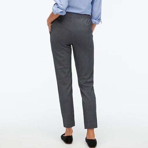 NWT Women's‎ J. CREW Pintuck Workwear Pant #BA199 Heather Charcoal | Size XL - Picture 2 of 11